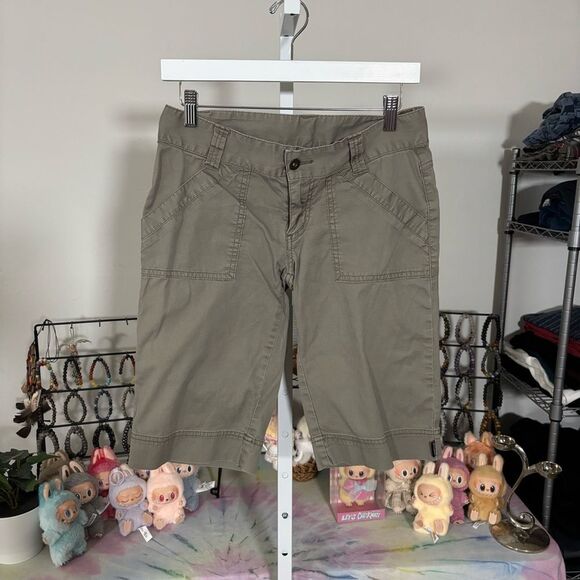 Prana Taupe Casual Shorts modest gorpcore women’s size 4 gardening casual - Picture 6 of 6